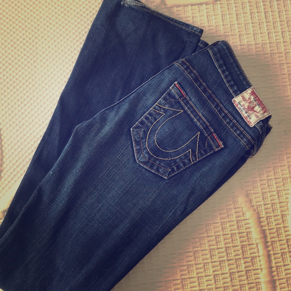 True Religion Johnny boot cut blue jeans